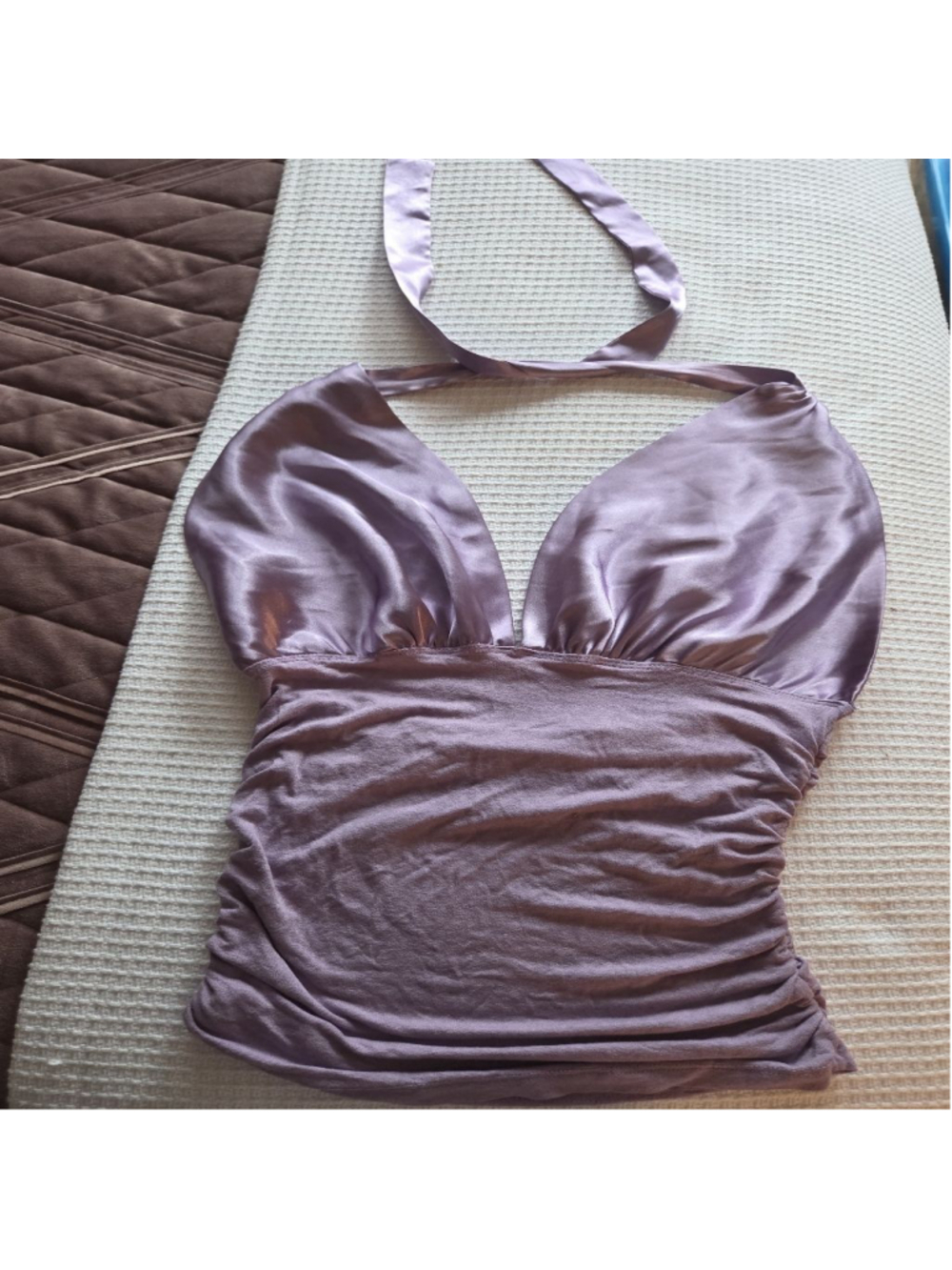 Women's Unbranded Purple Halter Tank Top M